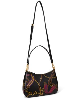 Pinstripe Leather Medium Danni Bag 