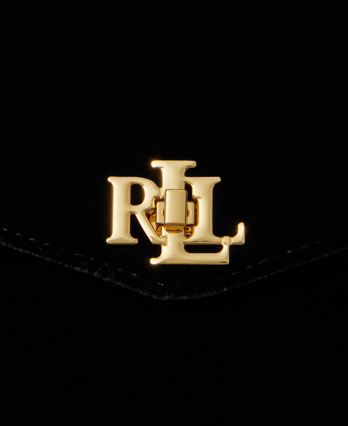 Ralph Lauren Farrah Small Satchel Bag In Black