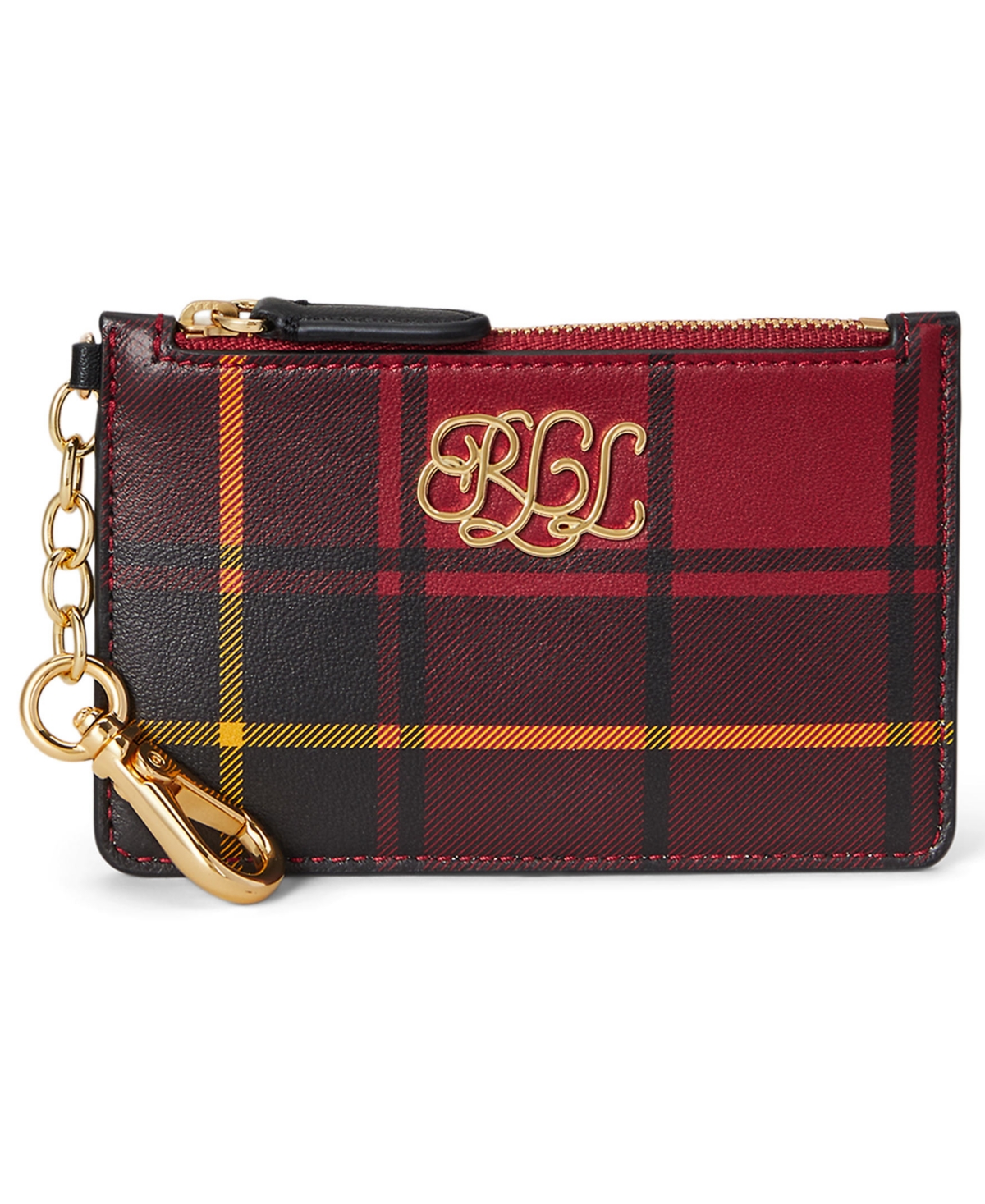 Ralph Lauren Women's Boxed Small Card Case Wallet In Red