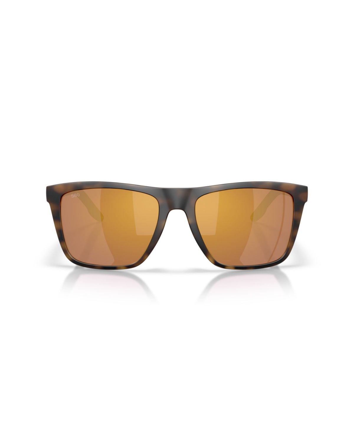 Costa Del Mar Mainsail 55mm Mirrored Polarized Rectangular Sunglasses In Brown