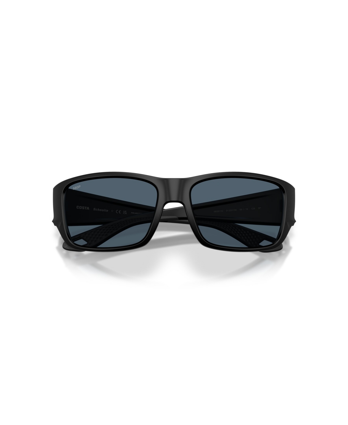 Costa Del Mar Men's Polarized Sunglasses, Schoolie 6s9132 In Black