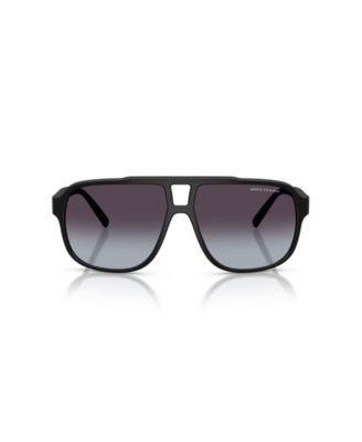 Men's Rectangle Sunglasses, AX4104S