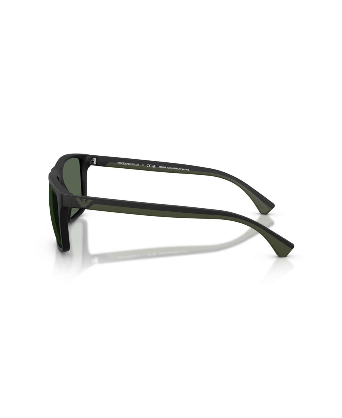 Emporio Armani Men's Square Sunglasses, Ea4033 In Black