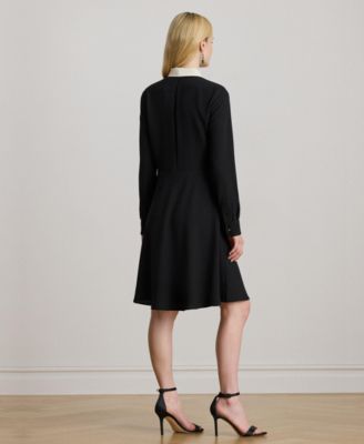 Women's Tie Neck Long Sleeve Dress