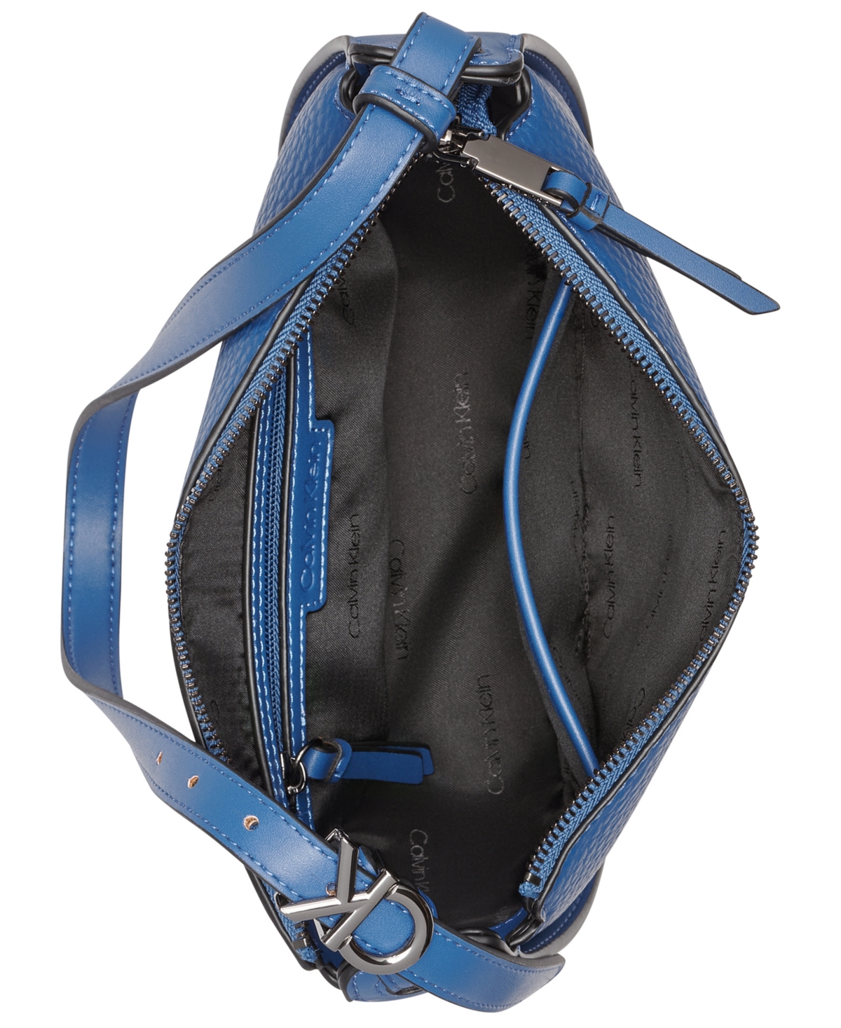 Calvin Klein Women's Gemma Zip Closure Shoulder Bag In Blue