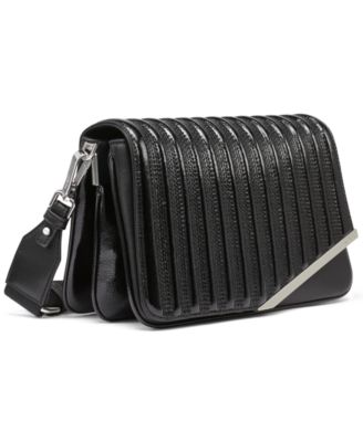 Ria Patent Piping Crossbody Bag
