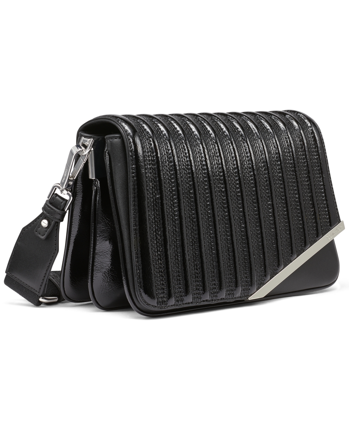 Calvin Klein Women's Ria Patent Piping Crossbody Bag In Multi