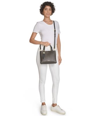 Lowen Signature Triple Compartment Adjustable Crossbody Bag