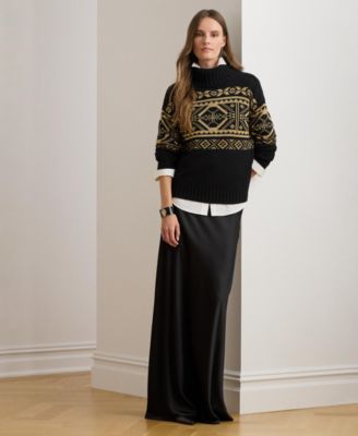 Women's Fair Isle Wool-Blend Turtleneck Sweater