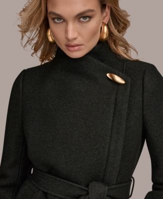 Women's Wing Collar Belted Coat