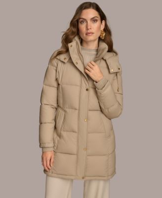 ジャケット・アウター DONNA KARAN NY velvet long puff coat DONNA KARAN NY velvet long puff coat