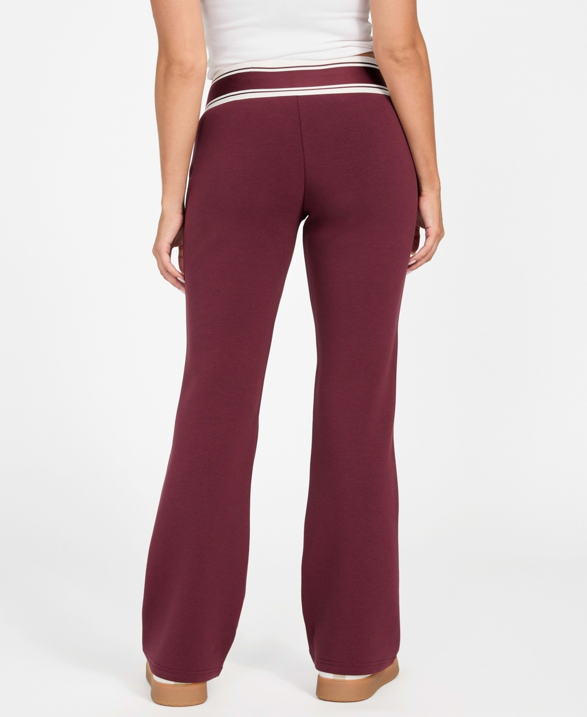 Guess Women's Ann Flared Leggings In Burgundy