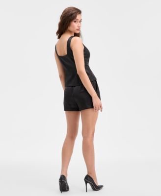 Jemma Zippered Vest & Jemma Tuxedo Shorts