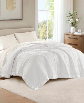 Windom Lightweight Down Alternative Satin Trim Blanket, King