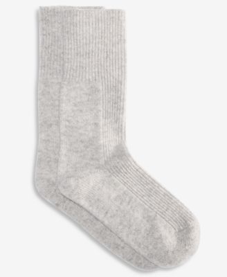 Women's 100% Cashmere Solid Socks, Macy's Exclusive