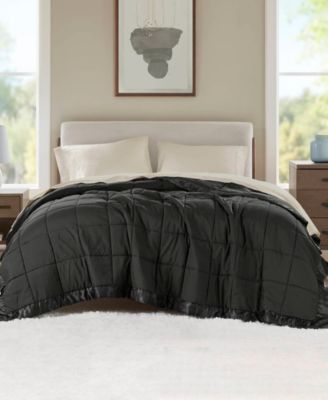 Windom Lightweight Down Alternative Satin Trim Blanket, King