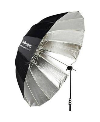 Deep Silver Umbrella, XL, 65" (165cm) - With Profoto Umbrella Diffuser, XL, 1.5 Stops