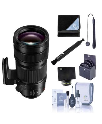 LUMIX S PRO 70-200mm f/2.8 Lens, Bundle with Lens Wrap, 82mm Filter Kit, Flex Lens Shade, Lens Cleaner, Cleaning Kit and Lens Cap Tether