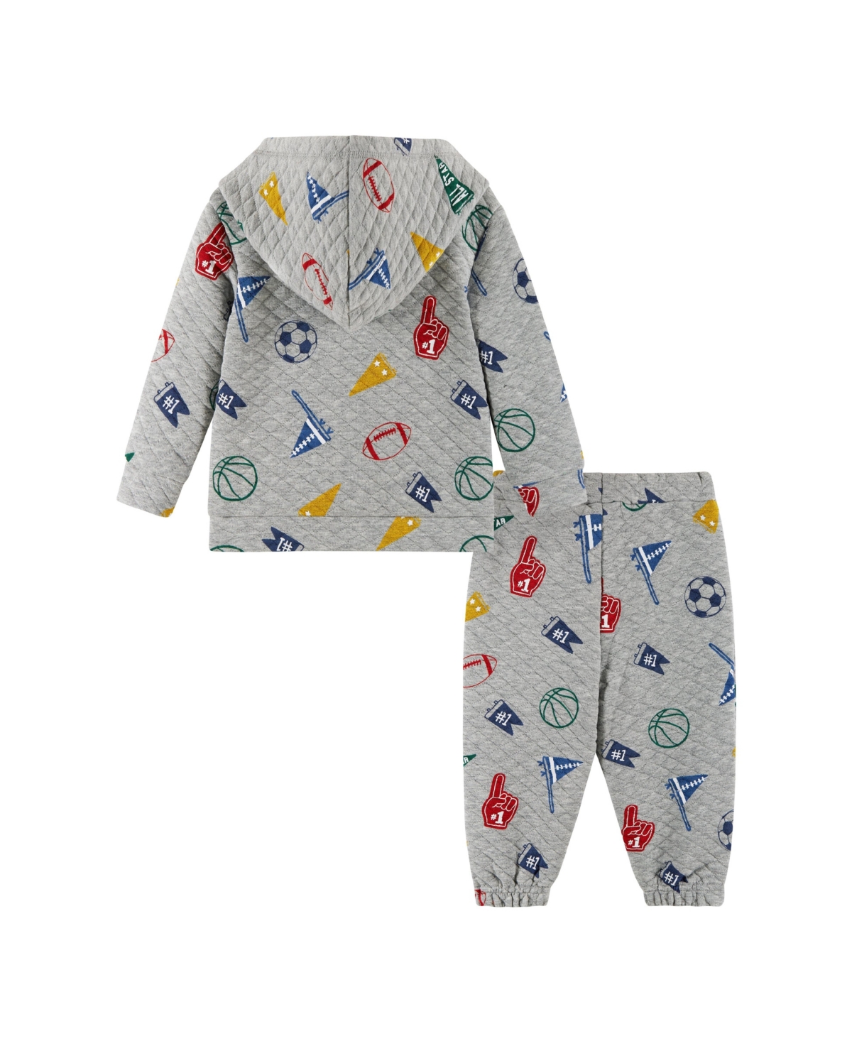 Andy & Evan Toddler/Child Boys Varsity Print Hooded Lounge Set