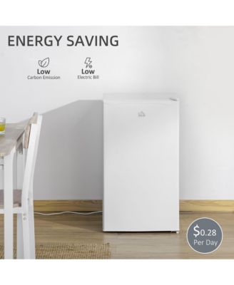 3.2 Cu.Ft Compact Refrigerator with Adjustable Thermostat,