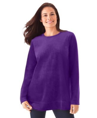 Women's Within Plush Velour Tunic Sweatshirt