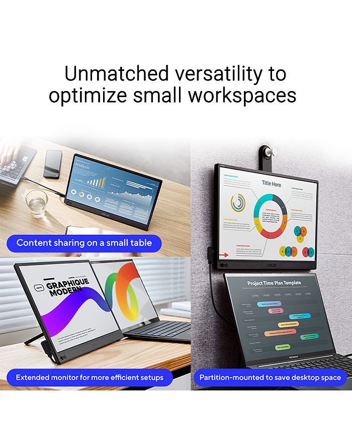 ASUS ZenScreen MB169CK 15.6 16:9 Full HD Portable USB-C IPS LED Monitor