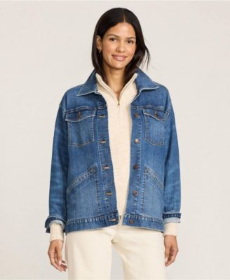 Women's Oversized Denim Trucker Jacket