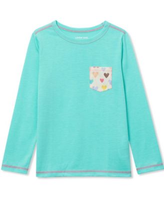 Big Girls Soft Jersey Pocket Sleep Top