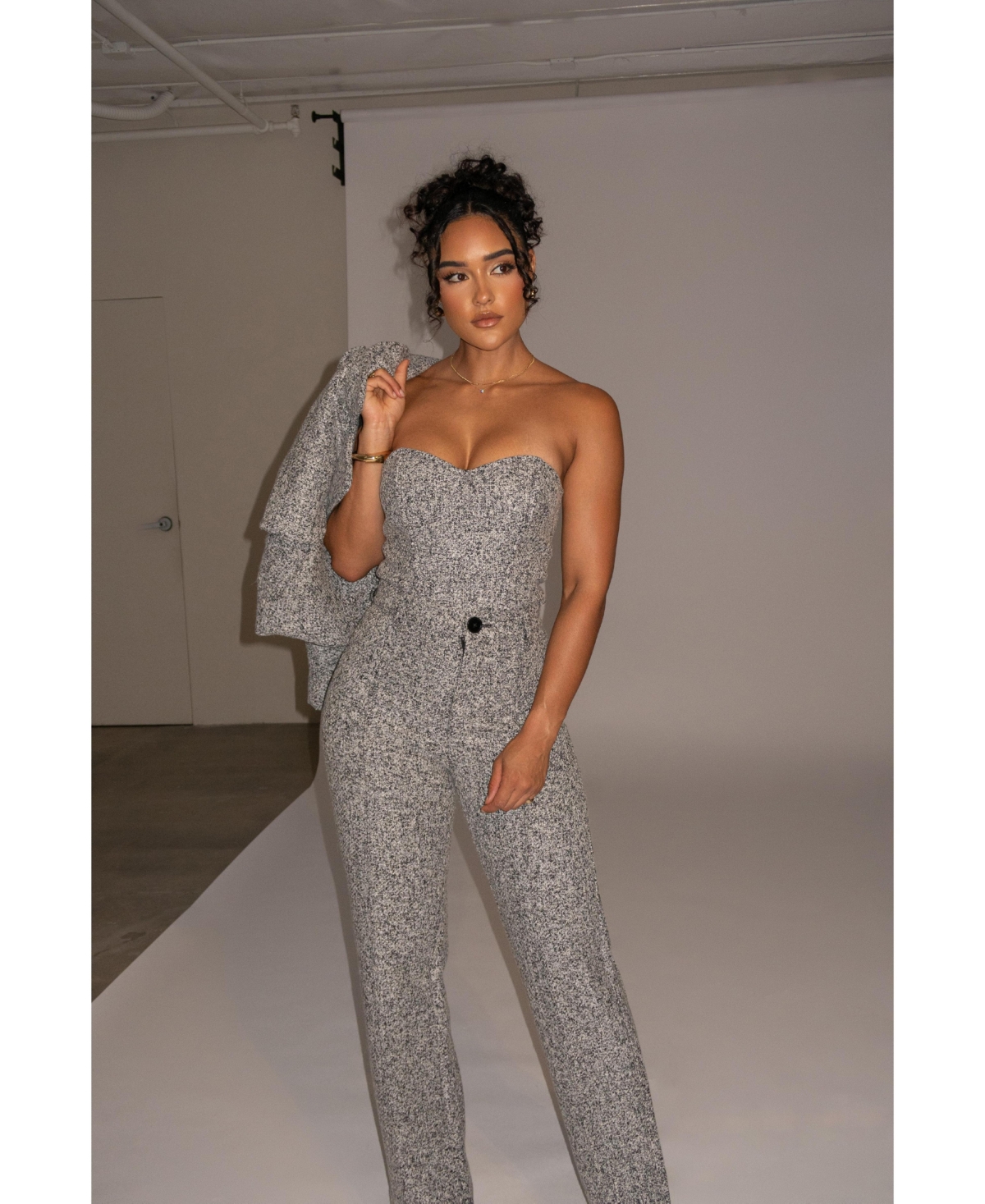 Jluxlabel Women's All You Need Tweed Corset