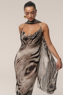 Zebra Print Infinite Journey Maxi Dress