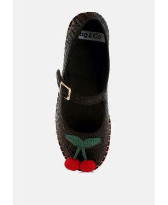 Brunch Date Cherry Accent Mary Jane Flats Women