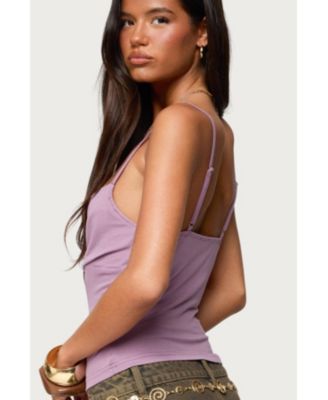 Women's Bobbie Layered Lace Cowl Neck Top