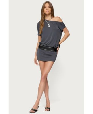 Womens Sevie Off Shoulder Mini Dress