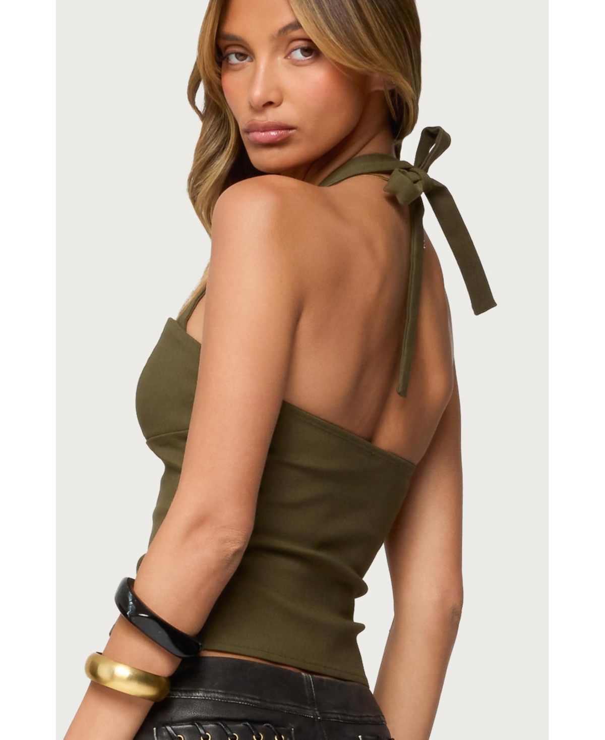 Edikted Womens Dara Halter Top