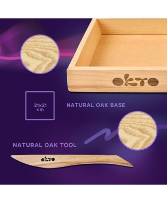 OKTO Air-Dry Clay 3D Painting Kit – Mood 21×21 Joy (8.3 x 8.3 in)