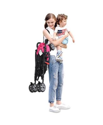 Toddler Folding Lightweight Umbrella Travel Stroller w/ Storage Basket