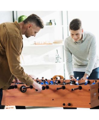 Folding Foosball Soccer Game Table Standard Size for Indoor Home Play