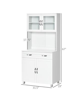 Kitchen Storage Cabinet with Shelves and Drawers for Organized Home Kitchen Space