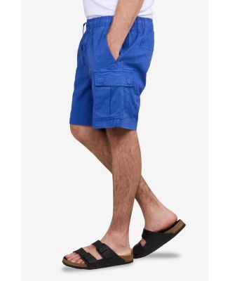 X RAY Men's 6 Inches Elastic Pull On Waistband Twill Cargo Shorts