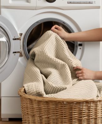 Waffle Weave Cotton Blanket, King