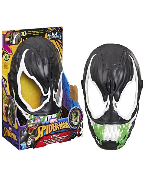 Детская игрушка Spider-Man Venom Glow-in-the-Dark Sound Effects 1-Piece Mask, Ages 5+