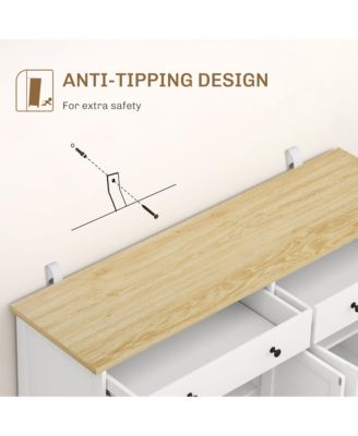 Sideboard Cabinet with Storage Drawers Adjustable Shelves