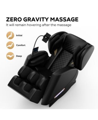Zero Gravity Massage Chair Recliner with Heat, Foot Roller & Air Compression, Full Body Massage for Home Relaxation
