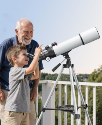 Telescope 80mm Aperture 500mm Refractor Portable Astronomical Telescope for Adults Kids Beginners with Tripod and Accessories