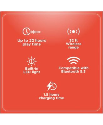 Wireless Gaming Earbuds with Noise Cancelation and RGB LED Lights With 22 Hour Playtime 3304452 Black