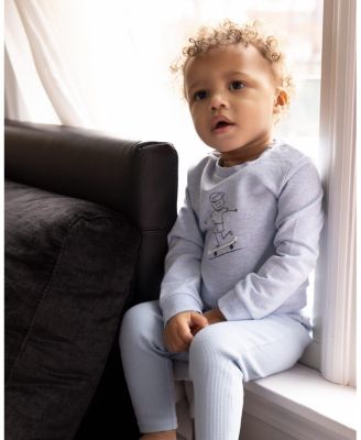 Baby Boys 2 Piece "This Is How I Roll" Cotton Rich Legging Set