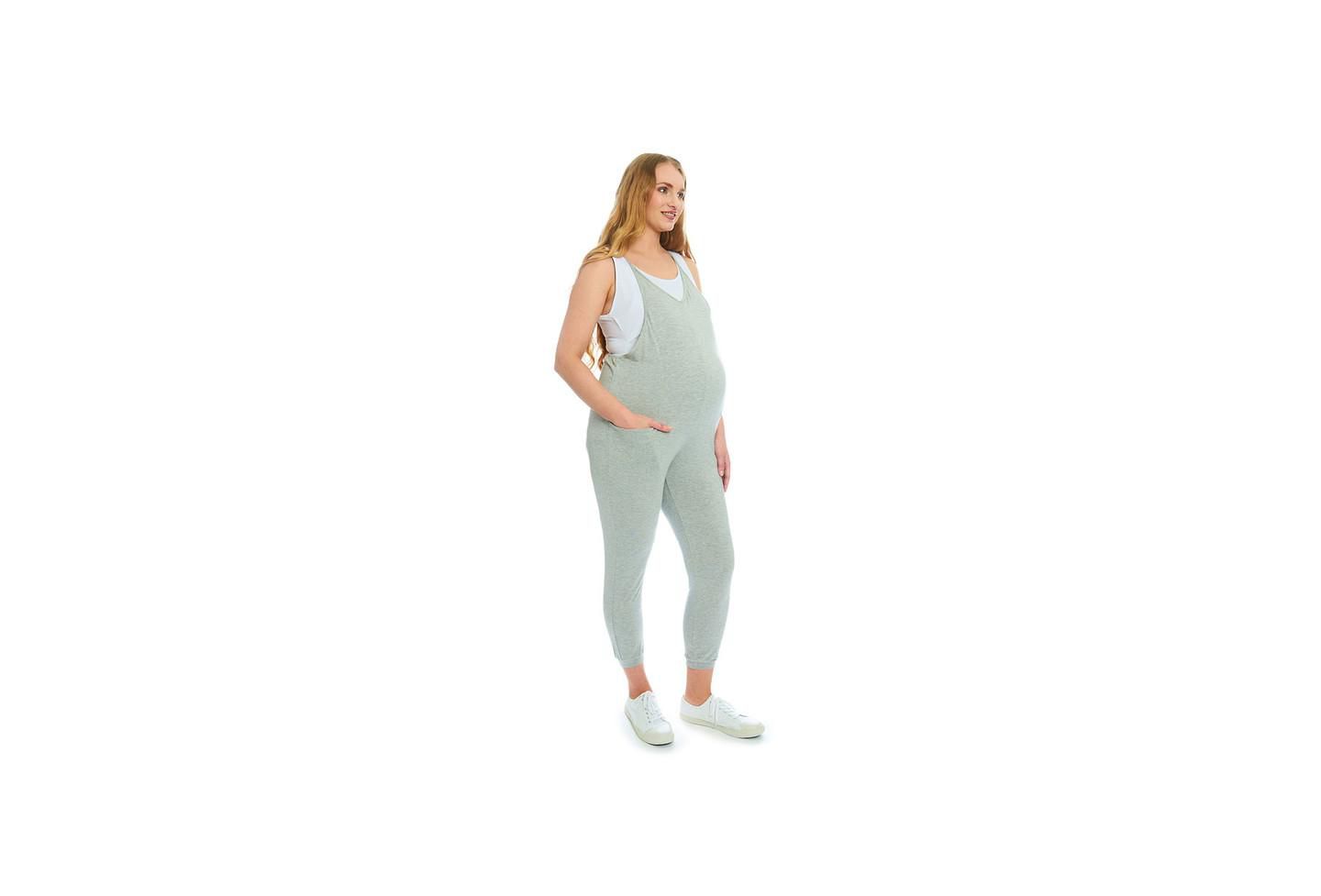 Женский комбинезон Everly Grey Maternity Brandi Maternity/Nursing Romper, цвет: Меланжевый серый — фото 1