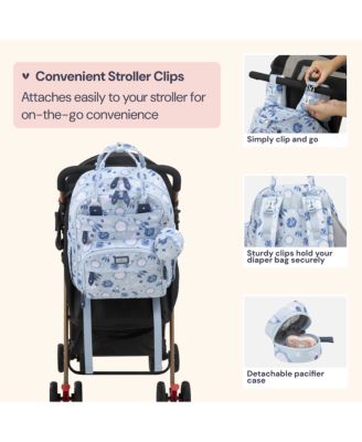 Kids Diaper Bag Backpack Stylish 26L Hands Free Bag with Changing Pad, Stroller Straps & Water-Resistant