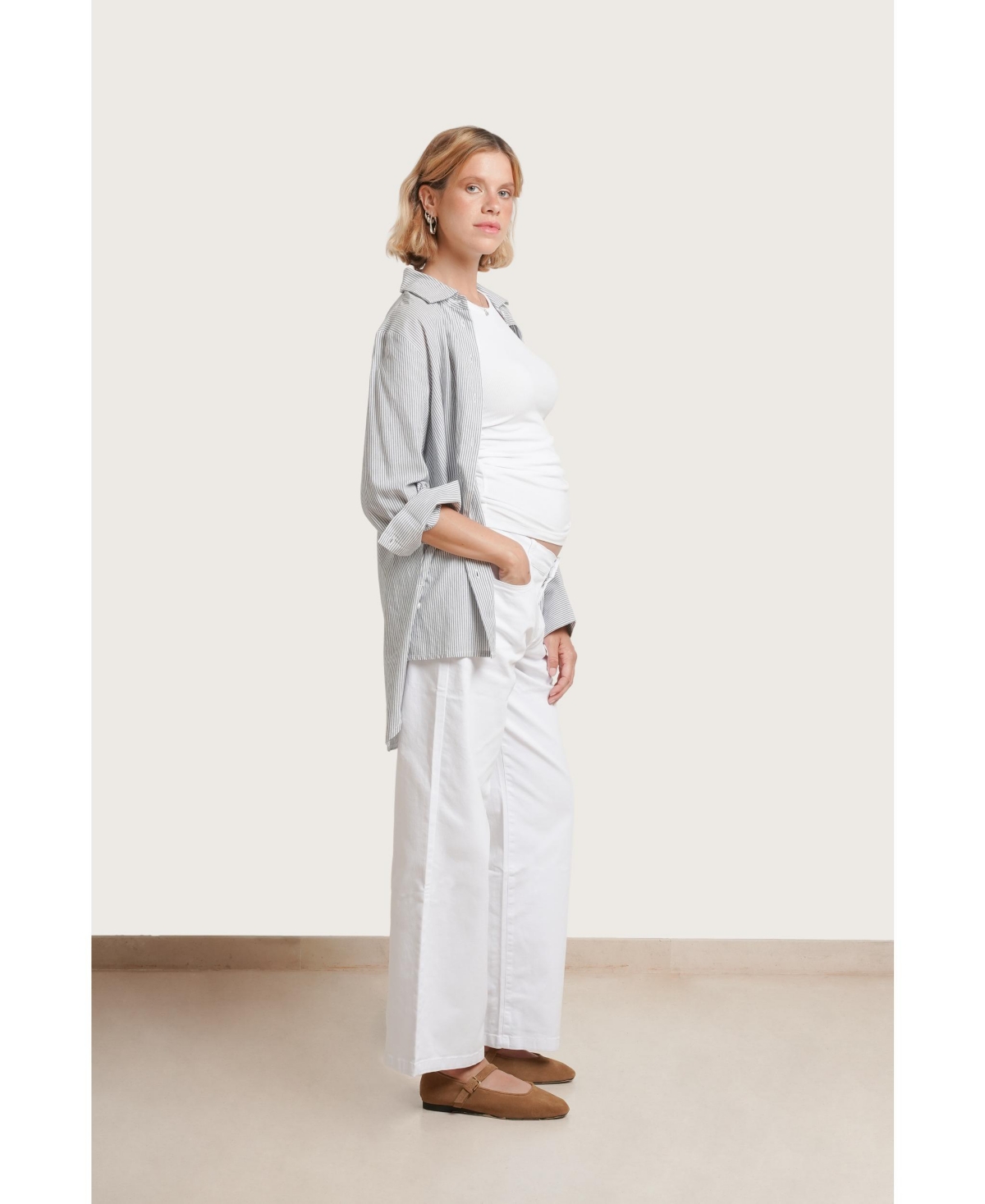 Nom Maternity Slouch Under the Belly Denim