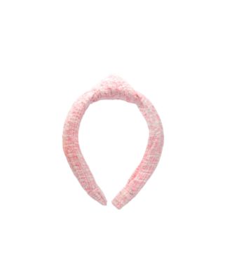 Tweed Knot Headband in Pink